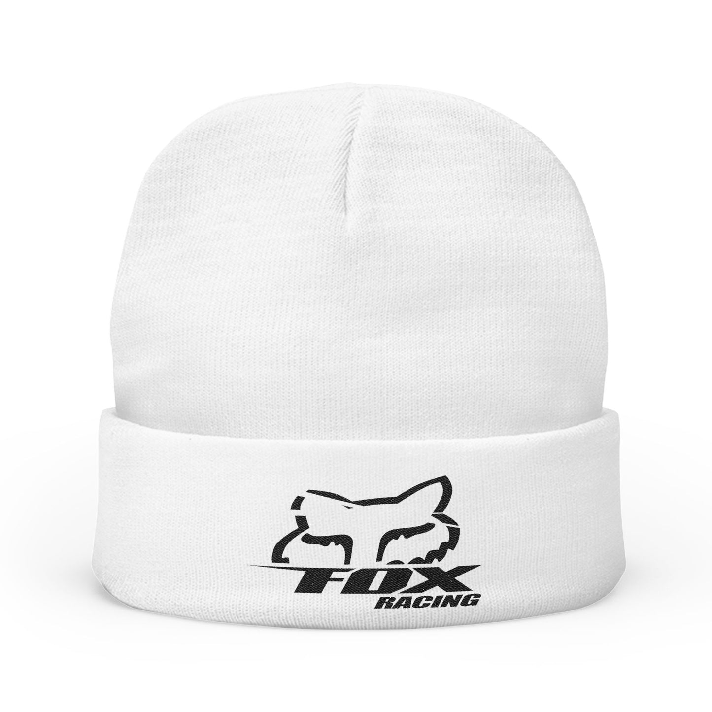 Embroidered Fox Racing Logo Knit Beanie