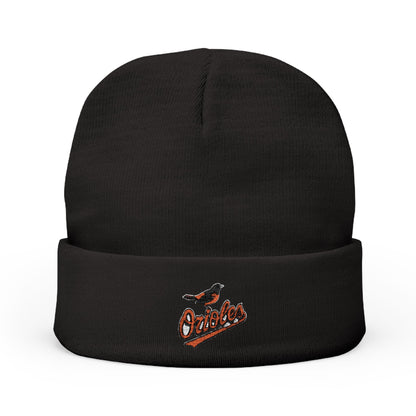 Embroidered Baltimore Orioles Knit Beanie