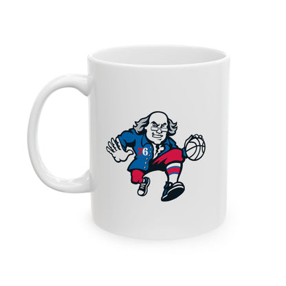 Philadelphia 76ers Ben Franklin Ceramic Mug