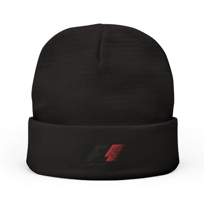 Embroidered Formula One Racing Knit Beanie