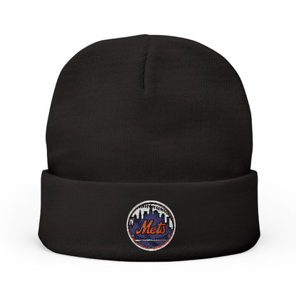 Embroidered New York Mets Knit Beanie