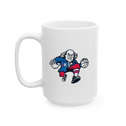 Philadelphia 76ers Ben Franklin Ceramic Mug