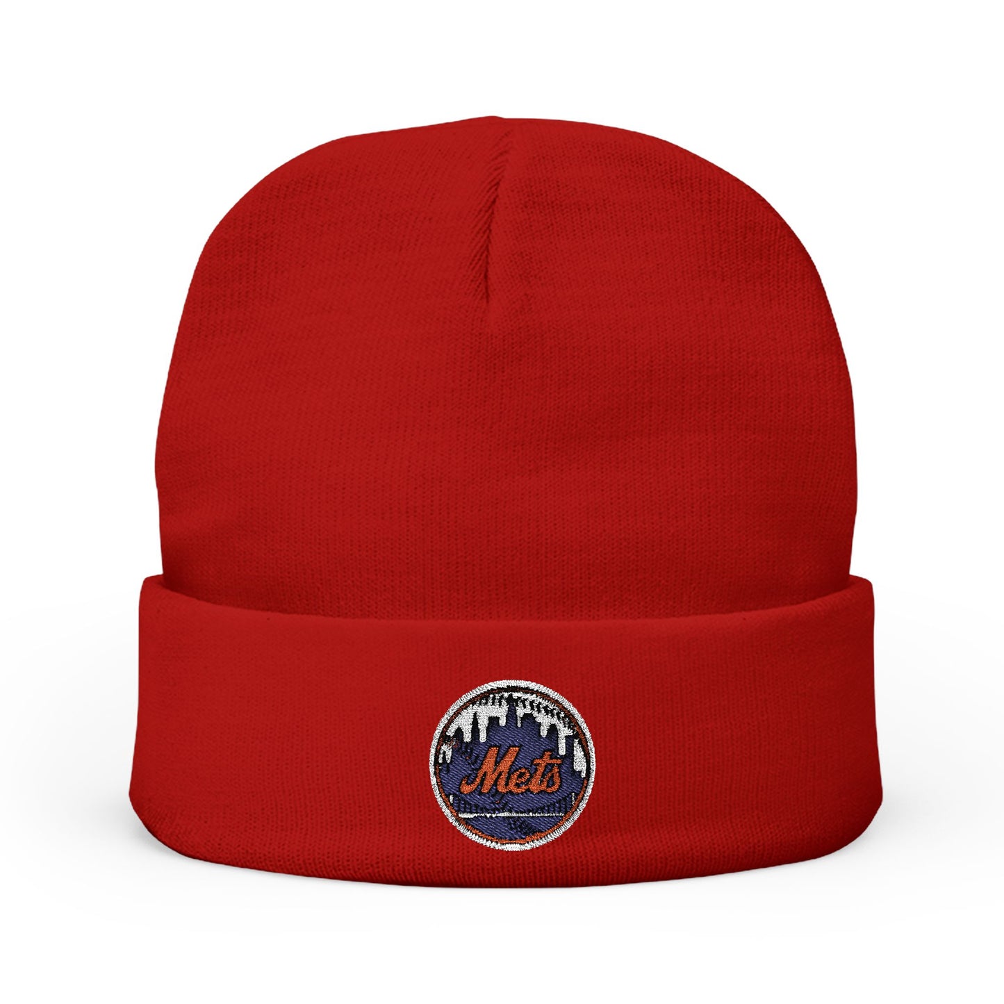 Embroidered New York Mets Knit Beanie