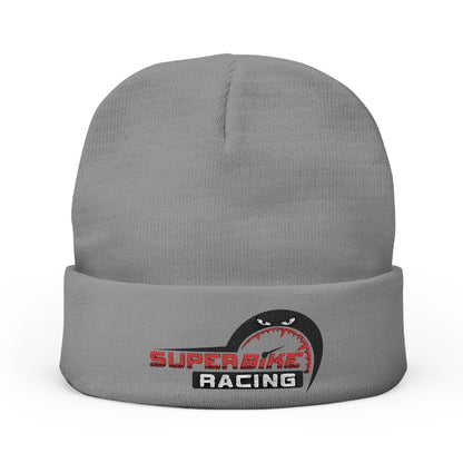 Embroidered Superbike Racing Knit Beanie