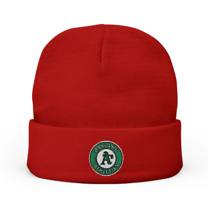 Embroidered Oakland Athletics Knit Beanie